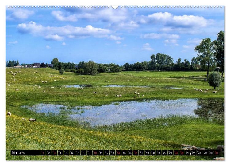 Produktbild: Malerischer Niederrhein (hochwertiger Premium Wandkalender 2026 DIN A2 quer), Kunstdruck in Hochglanz