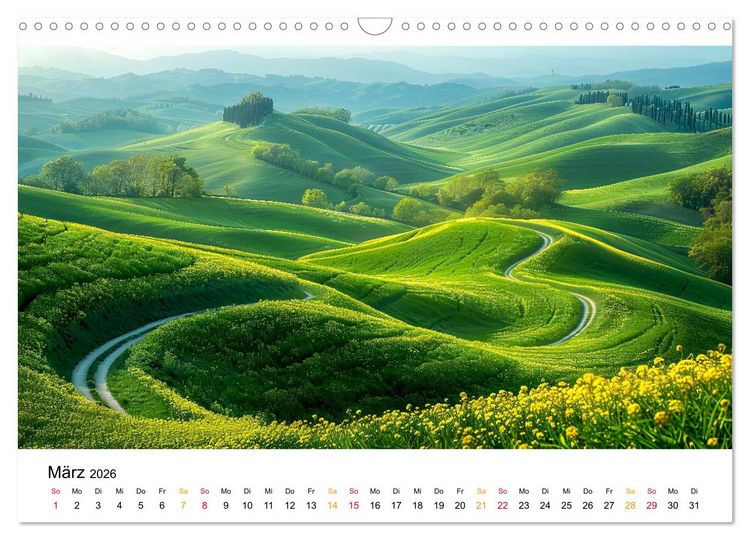 Produktbild: Stra&szlig;en und Wege (Wandkalender 2026 DIN A3 quer), CALVENDO Monatskalender