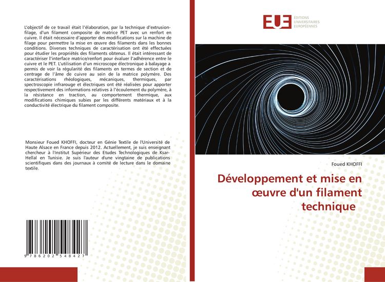 Produktbild: D&eacute;veloppement et mise en &iquest;uvre d'un filament technique