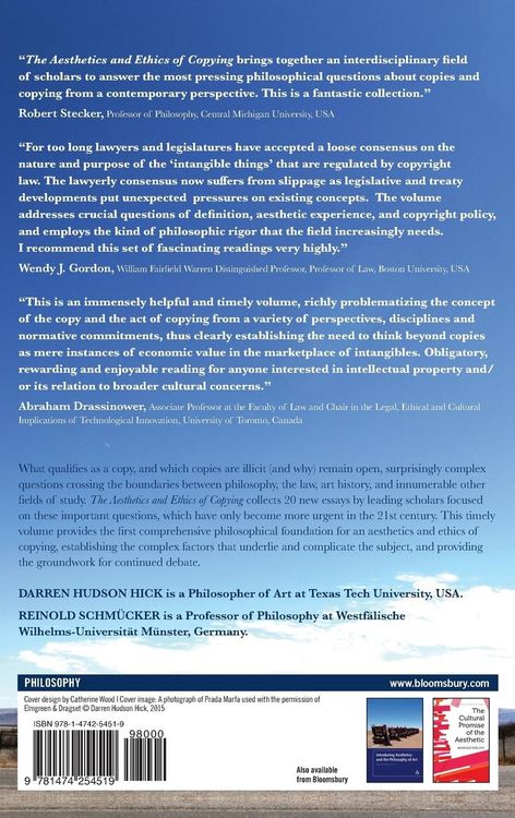 Produktbild: The Aesthetics and Ethics of Copying