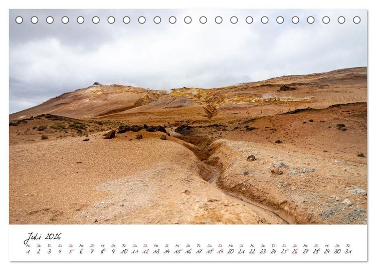 Produktbild: Das Vulkanische Erbe von Island (Tischkalender 2026 DIN A5 quer), CALVENDO Monatskalender