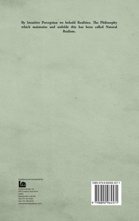 Produktbild: Intuitive Perception Presented by a New Philosophy of Natural Realism