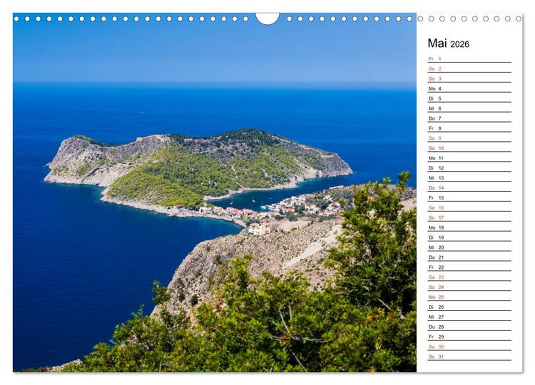 Produktbild: Griechische Inseln im Ionischen Meer (Wandkalender 2026 DIN A3 quer), CALVENDO Monatskalender