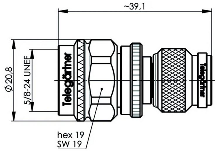 Produktbild: Teleg&auml;rtner 100123602 100123602 N-Adapter - 1St.