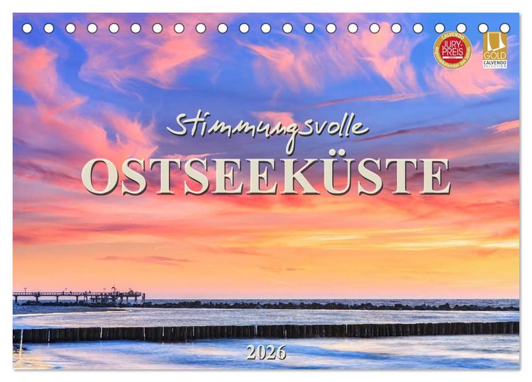 Produktbild: Stimmungsvolle Ostseek&uuml;ste 2026 (Tischkalender 2026 DIN A5 quer), CALVENDO Monatskalender