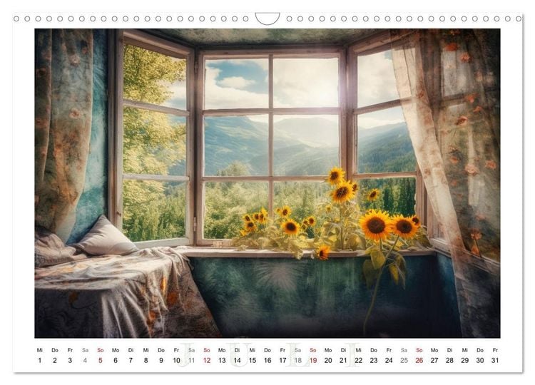 Produktbild: Fenstertr&auml;ume (Wandkalender 2026 DIN A3 quer), CALVENDO Monatskalender