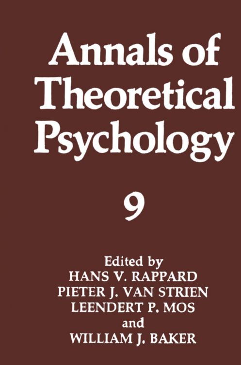 Produktbild: Annals of Theoretical Psychology