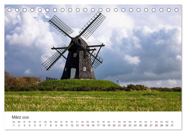 Produktbild: D&auml;nemarks Nordseezauber (Tischkalender 2026 DIN A5 quer), CALVENDO Monatskalender