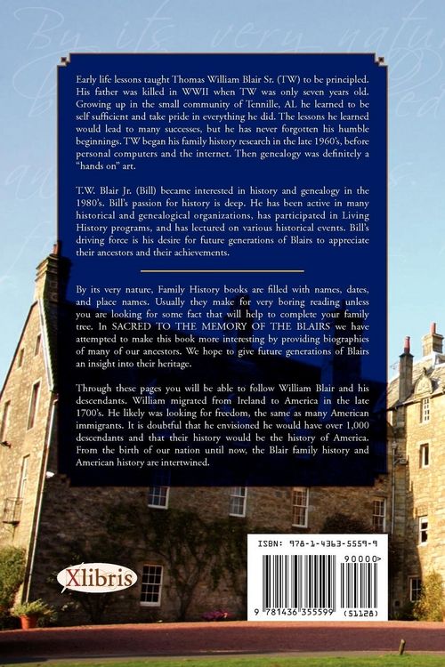 Produktbild: Sacred to the Memory of the Blairs