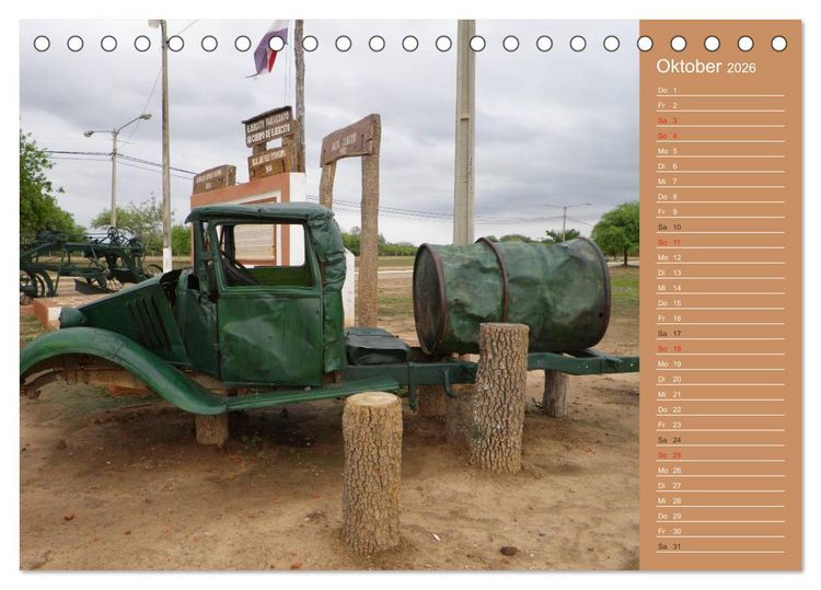Produktbild: Bilder aus dem Chaco in Paraguay (Tischkalender 2026 DIN A5 quer), CALVENDO Monatskalender