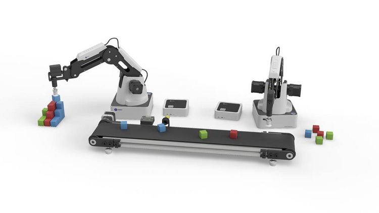 Produktbild: Dobot Magician Lite und Magician DT-AC-CB070-02E Erweiterungsmodul