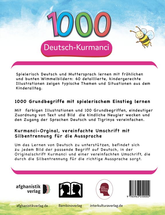 Produktbild: Interkultura Meine ersten 1000 W&ouml;rter Bildw&ouml;rterbuch Deutsch-Kurmanci