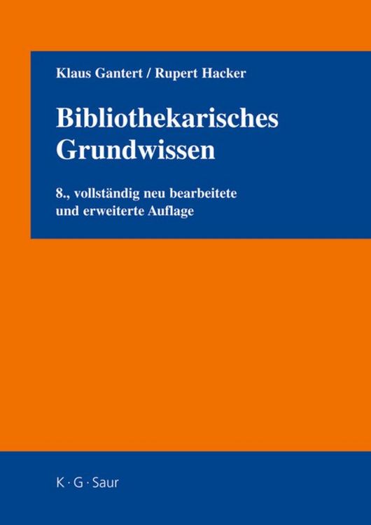 Produktbild: Bibliothekarisches Grundwissen