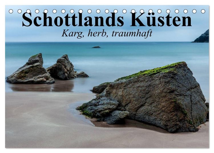 Produktbild: Schottlands K&uuml;sten. Karg, herb, traumhaft (Tischkalender 2026 DIN A5 quer), CALVENDO Monatskalender
