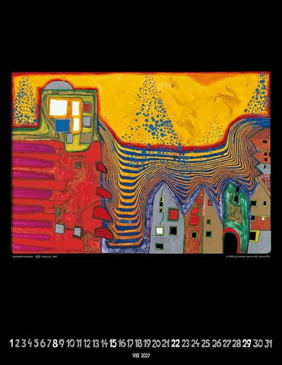 Produktbild: Hundertwasser Art Calendar 2027