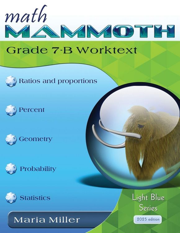 Produktbild: Math Mammoth Grade 7-B Worktext