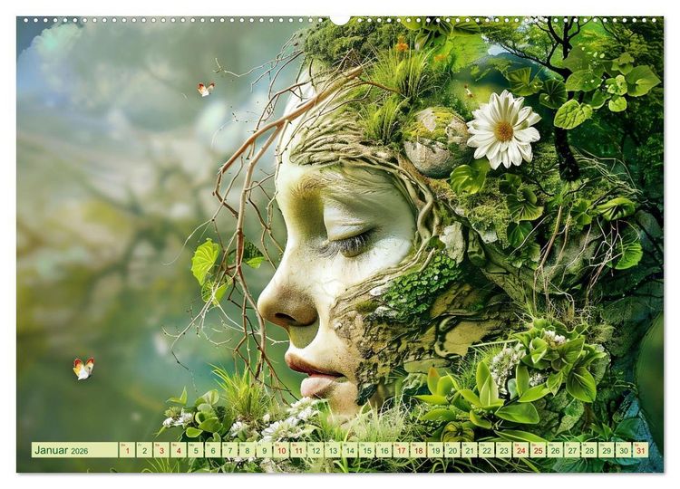 Produktbild: Die vielen Gesichter von Mutter Natur (hochwertiger Premium Wandkalender 2026 DIN A2 quer), Kunstdruck in Hochglanz