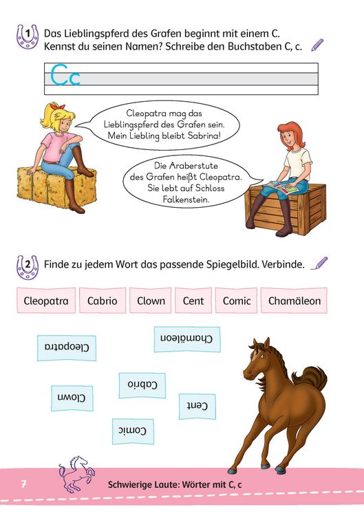 Produktbild: Bibi & Tina: Mein Lernr&auml;tsel-Block Deutsch f&uuml;r die 2. Klasse