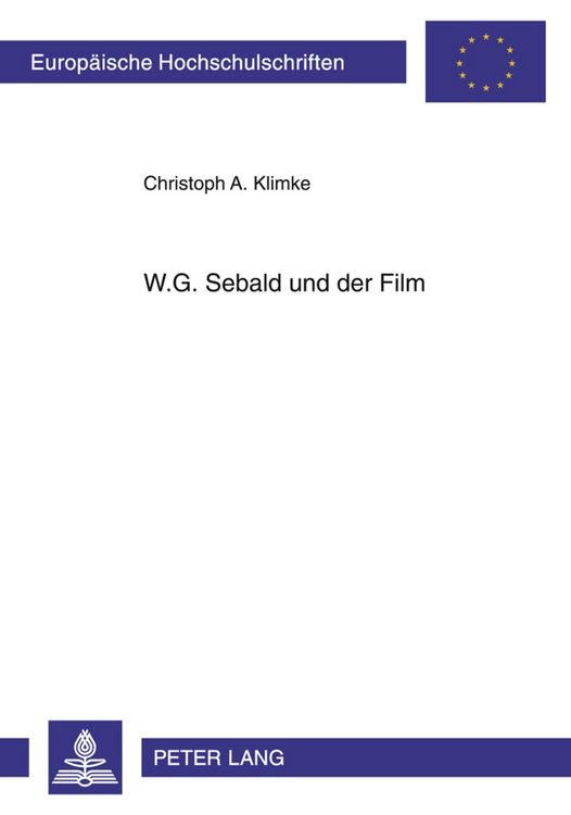 Produktbild: W.G. Sebald und der Film