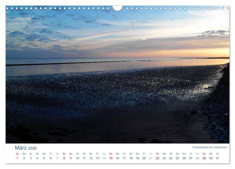 Produktbild: Ebbe und Watt 2026. Impressionen von der Nordseek&uuml;ste (Wandkalender 2026 DIN A3 quer), CALVENDO Monatskalender