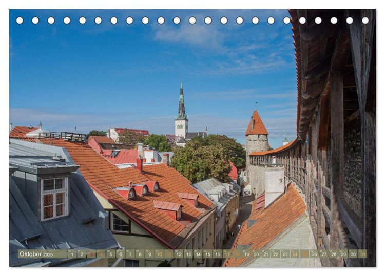Produktbild: Tallinn-Riga-Vilnius-Memel, eine Traumreise durch das Baltikum. (Tischkalender 2026 DIN A5 quer), CALVENDO Monatskalender