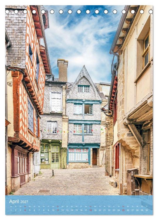 Produktbild: Bonjour Bretagne (Tischkalender 2027 DIN A5 hoch), CALVENDO Monatskalender