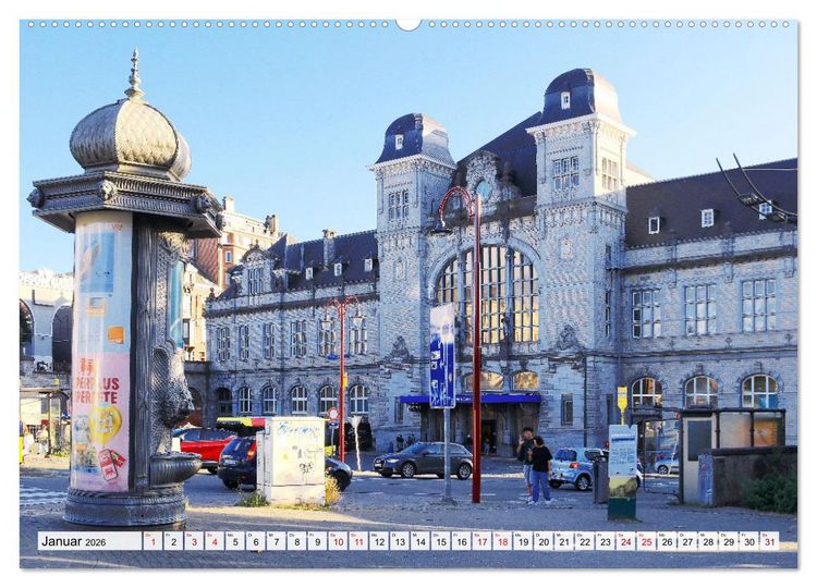 Produktbild: Malerisches Belgien - Stippvisiten in Verviers, Huy, Namur (Wandkalender 2026 DIN A2 quer), CALVENDO Monatskalender