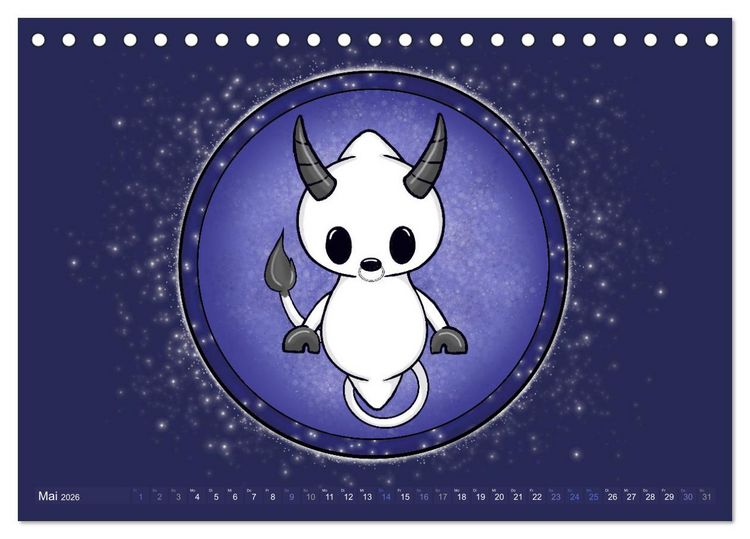 Produktbild: Geister Sternzeichen (Tischkalender 2026 DIN A5 quer), CALVENDO Monatskalender