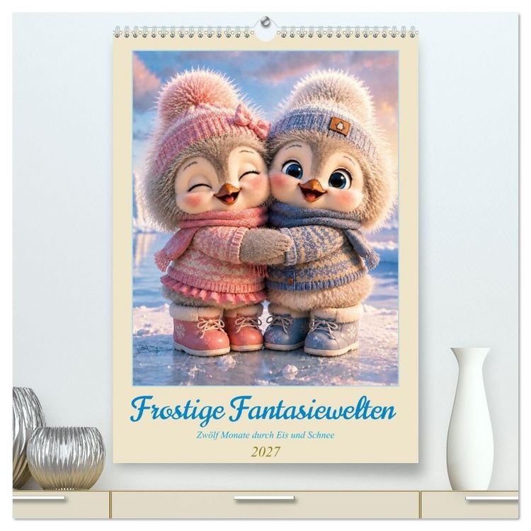 Produktbild: Frostige Fantasiewelten (hochwertiger Premium Wandkalender 2027 DIN A2 hoch), Kunstdruck in Hochglanz