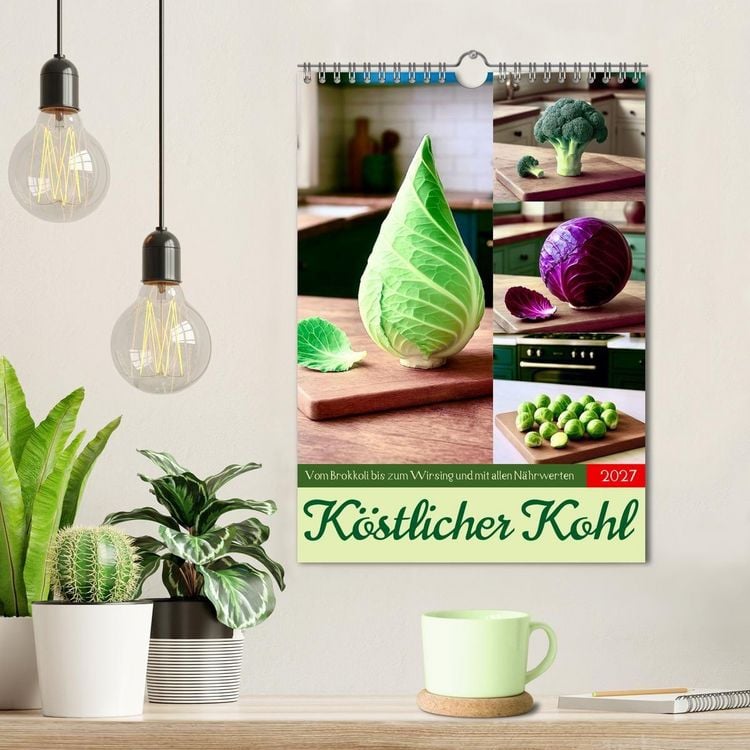 Produktbild: K&ouml;stlicher Kohl (Wandkalender 2027 DIN A4 hoch), CALVENDO Monatskalender