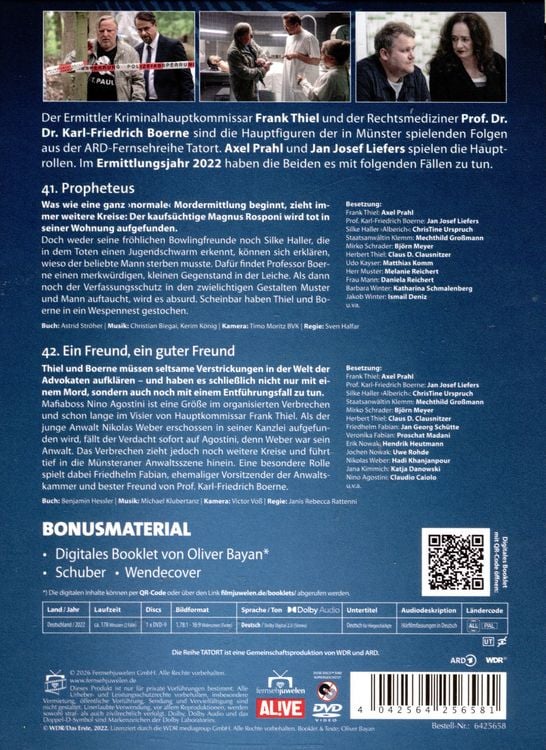 Produktbild: Tatort - Team M&uuml;nster (Thiel & Boerne) - Ermittlungsjahr 2022