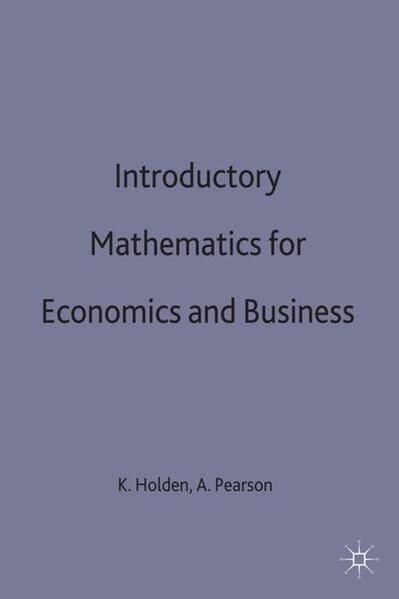 Produktbild: Introductory Mathematics for Economics and Business