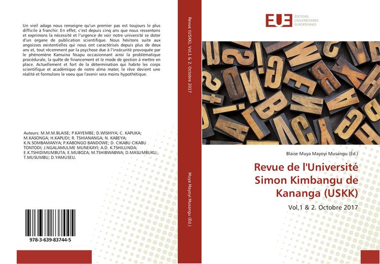 Produktbild: Revue de l'Universit&eacute; Simon Kimbangu de Kananga (USKK)