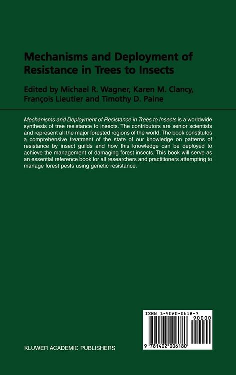 Produktbild: Mechanisms and Deployment of Resistance in Trees to Insects