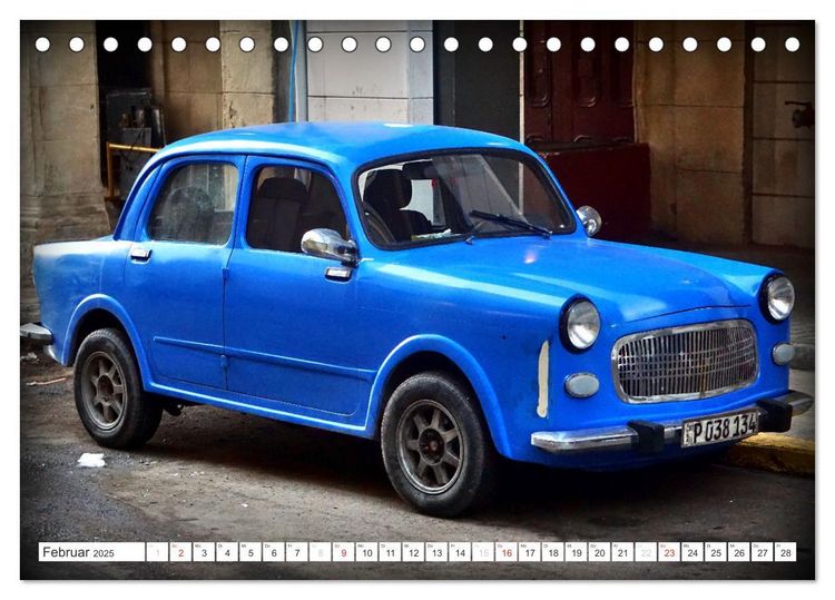 Produktbild: FIAT - Italienische Oldtimer in Kuba (Tischkalender 2025 DIN A5 quer), CALVENDO Monatskalender