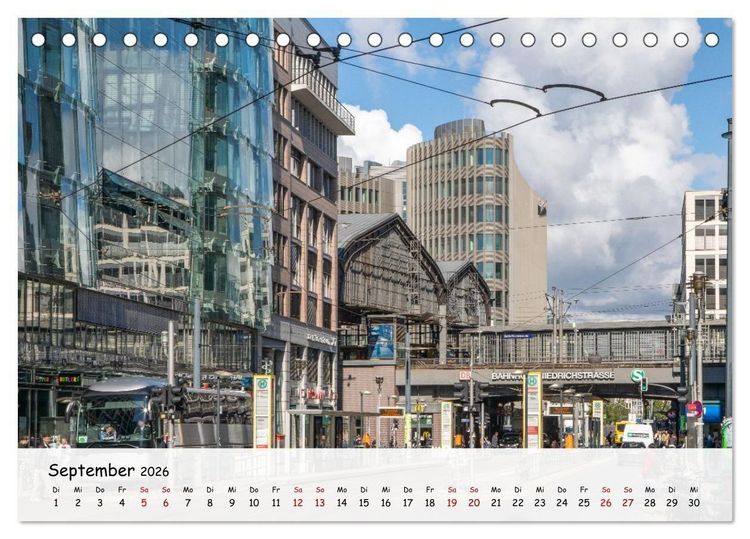 Produktbild: Berlin - Zwischen Alexanderplatz und Brandenburger Tor (Tischkalender 2026 DIN A5 quer), CALVENDO Monatskalender
