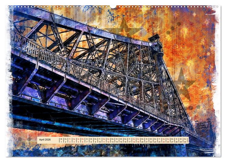 Produktbild: Gr&uuml;&szlig;e aus Dresden (hochwertiger Premium Wandkalender 2026 DIN A2 quer), Kunstdruck in Hochglanz