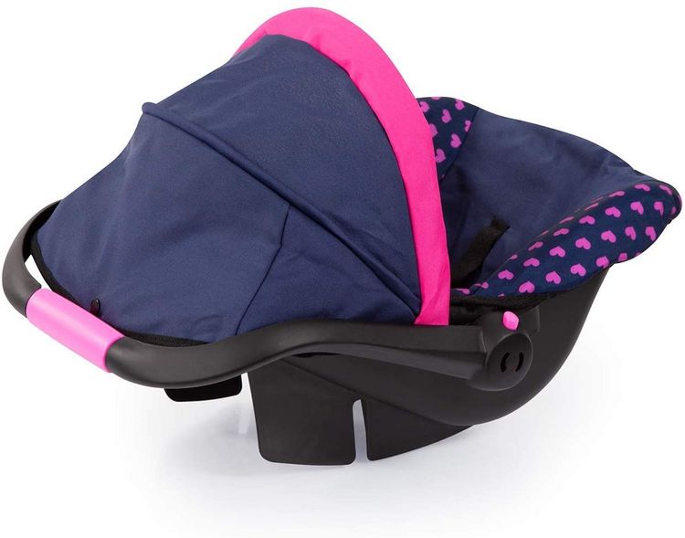 Produktbild: Bayer Design 67954AA - Puppen-Autositz Deluxe Car Seat, mit Dach, Einhorn-Motiv, blau/pink