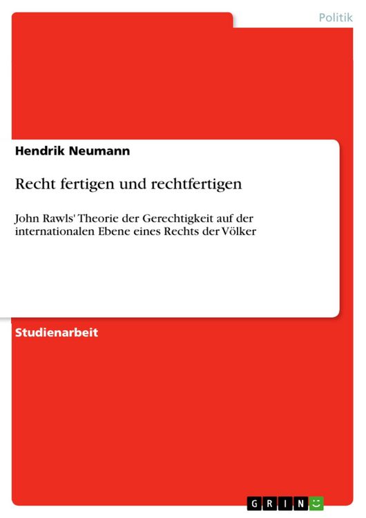 Produktbild: Recht fertigen und rechtfertigen