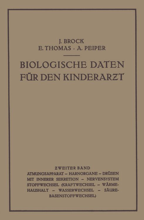 Produktbild: Biologische Daten f&uuml;r den Kinderarƶt