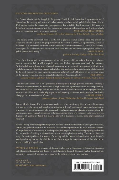 Produktbild: Teacher Identity and the Struggle for Recognition