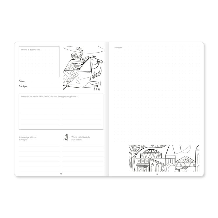 Produktbild: Predigt-Notizbuch f&uuml;r Kinder