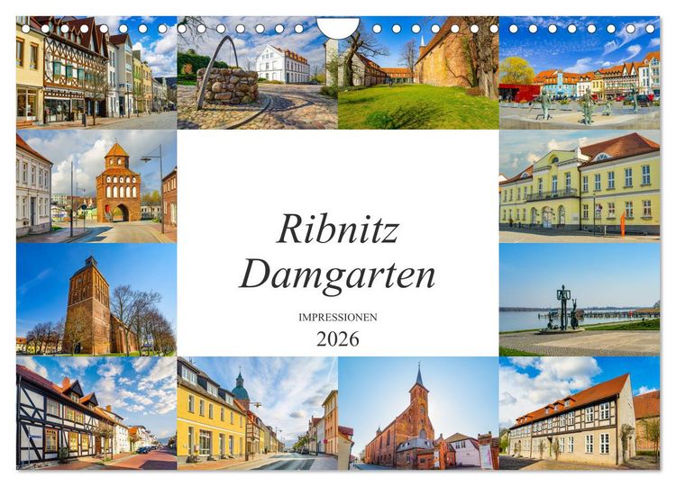 Produktbild: Ribnitz Damgarten Impressionen (Wandkalender 2026 DIN A4 quer), CALVENDO Monatskalender