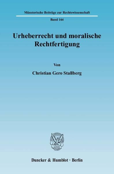 Produktbild: Urheberrecht und moralische Rechtfertigung.