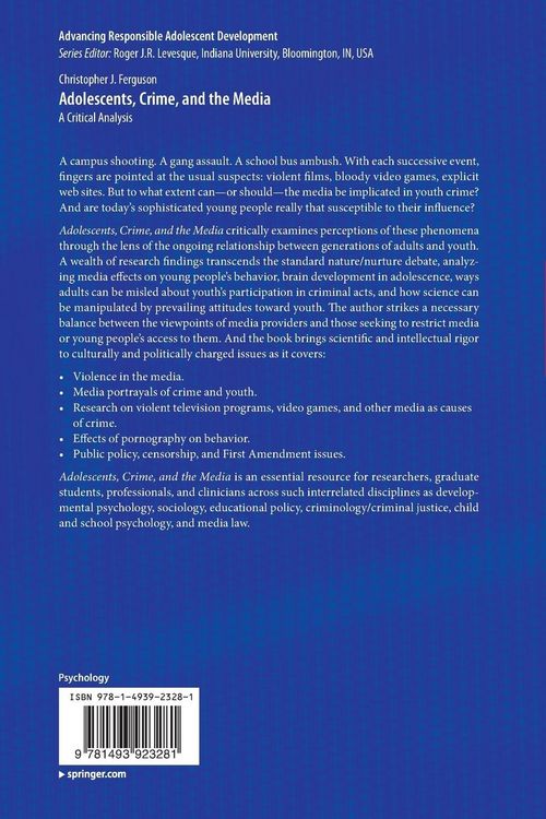 Produktbild: Adolescents, Crime, and the Media