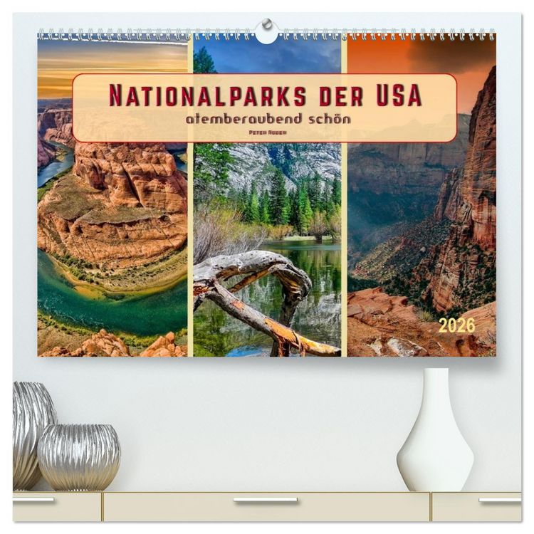 Produktbild: Nationalparks der USA - atemberaubend sch&ouml;n (hochwertiger Premium Wandkalender 2026 DIN A2 quer), Kunstdruck in Hochglanz