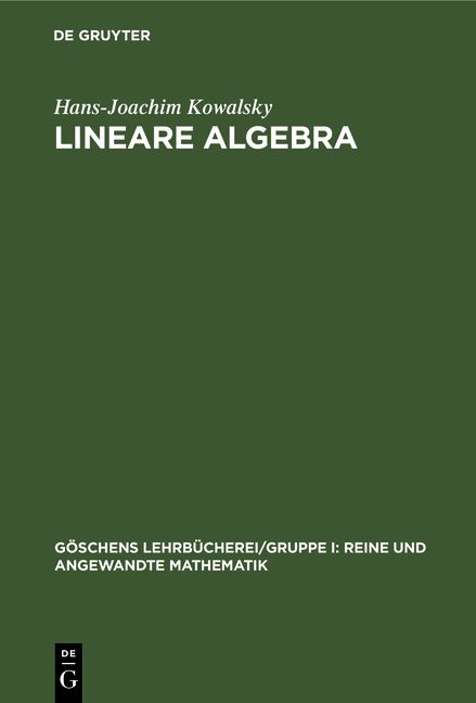 Produktbild: Lineare Algebra