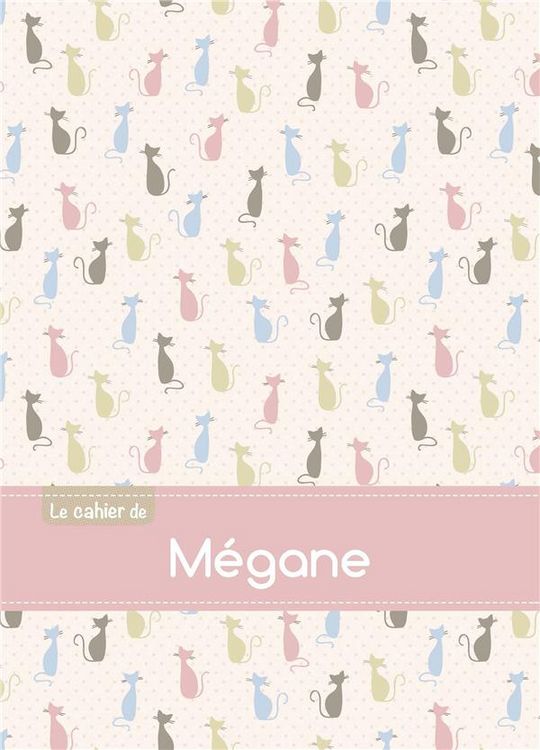 Produktbild: Cahier megane blanc,96p,a5 chats