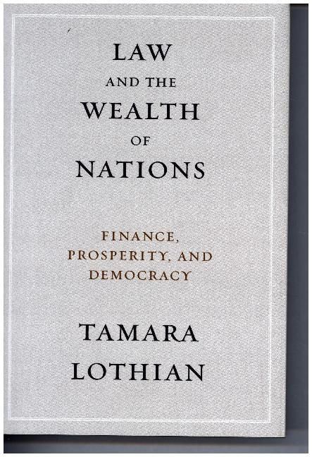 Produktbild: Lothian, T: Law and the Wealth of Nations