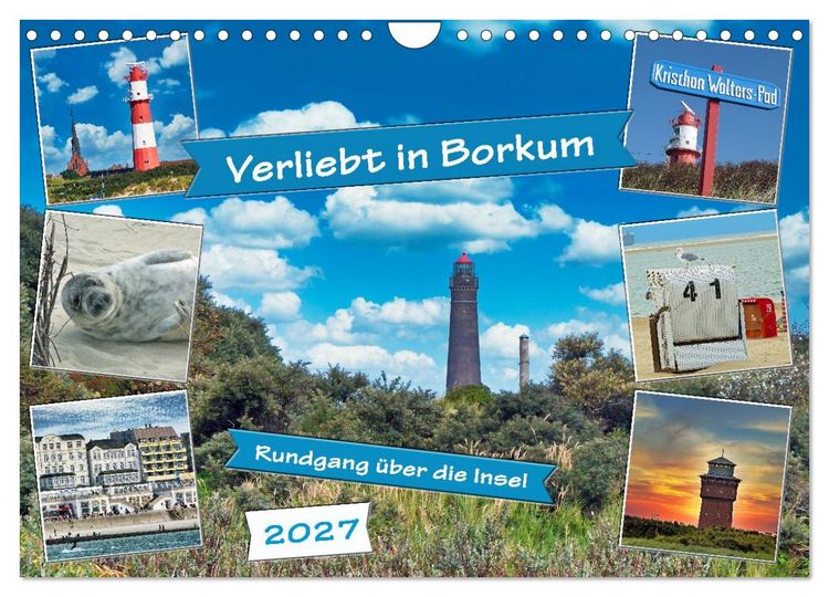 Produktbild: Verliebt in Borkum (Wandkalender 2027 DIN A4 quer), CALVENDO Monatskalender